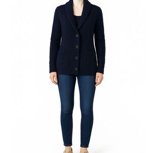 Armani Exchange Women's navy knit cardigan Size XS preppy casual office career